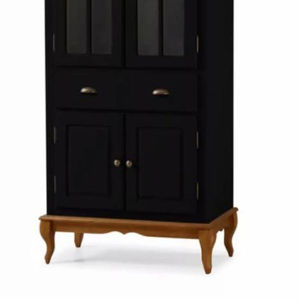 cristaleira 4 portas e 1 gaveta linz preto 3