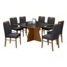 08 conjunto sala de jantar 6 cadeiras turim e mesa modelo pisa