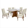 10 conjunto sala de jantar 6 cadeiras turim e mesa modelo pisa