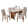25 conjunto sala de jantar 6 cadeiras turim e mesa modelo pisa