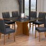 26 conjunto sala de jantar 6 cadeiras turim e mesa modelo pisa