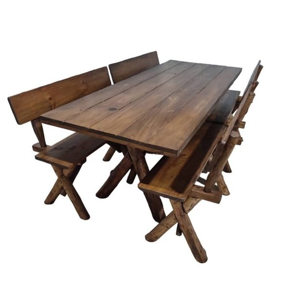 mesa de 2 20 com 4 bancos cor imbuia 1