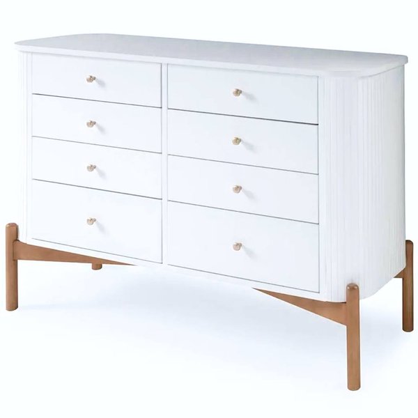 comoda aurea 8 gavetas branca