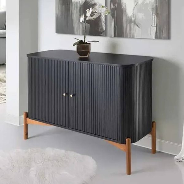 comoda aurora 2 portas preta 4