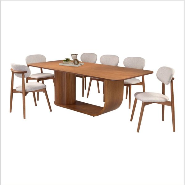 mesa de jantar serena com cadeira serena